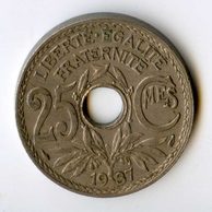 25 Centimes r.1937 (wč.258)