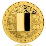 Zlatá mince 10000 Kč - Vznik československé měny provedení proof (ČNB 2019)