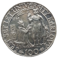 100 Kčs 600.výročí založení University Karlovy (1948) (Wč.104)