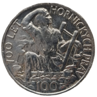 100 Kčs 700.výročí vydání jihlavského hornického práva (1949) (Wč.107)