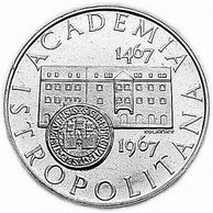 10 Kčs 500. výročí založení Academie Istropolitany (1967) (Wč.123)