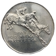 100 Kčs 100. Velká pardubická (1990) (Wč.190)