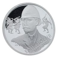 Stříbrná mince 200 Kč - 100. výročí úmrtí Emila Holuba provedení standard (ČNB 2002)