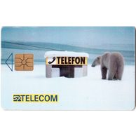 TK208 - Telefonní karta ČR Telecom - Lední medvěd (53/08.96/100)