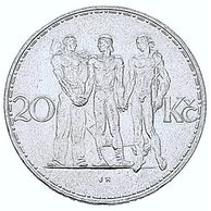 20 Kč - Dvacetikoruna (1934) (Wč.097)