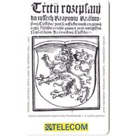 TK254 - Telefonní karta ČR Telecom - Třetí rozepsání-Český lev (10/03.97/80 240Kč)