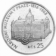 25 Kčs 150. výročí založení Národního muzea v Praze (1968) (Wč.124)