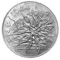 25 Kčs 25. výročí Slovenského národního povstání (1969)  (Wč.128)