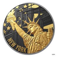 Stříbrná mince Cesta kolem světa - New York  standard (ČM 2026) 
