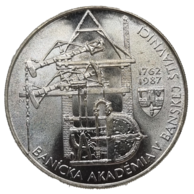 100 Kčs Banícka akadémia v Banskej Štiavnici (1987) (Wč.179)
