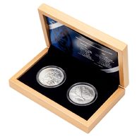 Sada dvou stříbrných uncových investičních mincí Český lev a Orel  standard (ČM 2026)