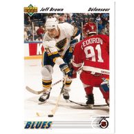 HK176 - Upper Deck karta - Jeff Brown č. 211 (1991-92)