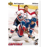 HK187 - Upper Deck karta - Rod Langway č. 314 (1991-92)