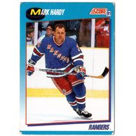 HK255 - Score karta - Mark Hardy č. 453  (1991-92)