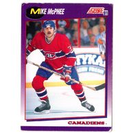 HK260 - Score karta - Mike McPhee č. 147  (1991-92)