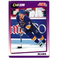 HK275 - Score karta - Dan Quinn č. 62 (1991-92)