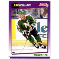 HK277 - Score karta - Brian Bellows č. 160 (1991-92)