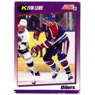 HK279 - Score karta - Kevin Lowe č. 109 (1991-92)