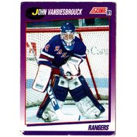 HK376 - Score karta - John Vanbiesbrouck č. 10 ( 1991-92)
