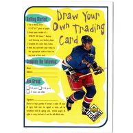 HK406 - Upper Deck karta - Draw Your Own Trading Card (1998-99)