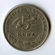 Mince Chorvatsko  5 Kuna 1993 (wč.600)    