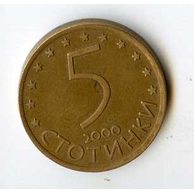 Mince Bulharsko  5 Stotinki 2000 (wč.450)     