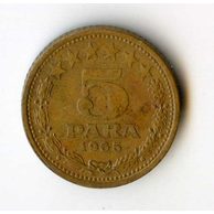 Mince Jugoslávie  5 Para 1965 (wč.100)