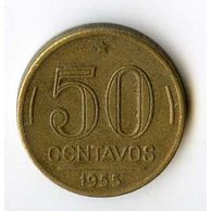Mince Brazílie  50 Centavos 1955 (wč.161)          