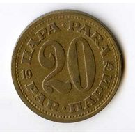 Mince Jugoslávie  20 Para 1975 (wč.233)