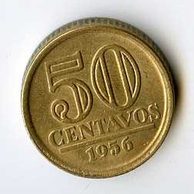 Mince Brazílie  50 Centavos 1956 (wč.168)             