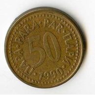 Mince Jugoslávie  50 Para 1990 (wč.300)         