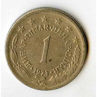 Mince Jugoslávie  1 Dinar 1973 (wč.320)          