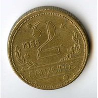 Mince Brazílie  2 Cruzeiros 1955 (wč.210)      