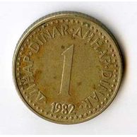 Mince Jugoslávie  1 Dinar 1982 (wč.340)   