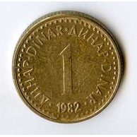 Mince Jugoslávie  1 Dinar 1982 (wč.341)    