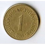 Mince Jugoslávie  1 Dinar 1983 (wč.342)    