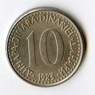 Mince Jugoslávie  10 Dinara 1983 (wč.600)    