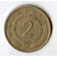 Mince Jugoslávie  2 Dinara 1973 (wč.653)     