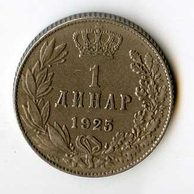 Mince Jugoslávie  1 Dinar 1925 (wč.761)     