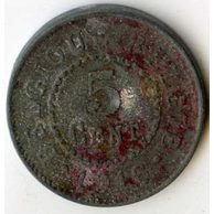 Mince Belgie 5 Cent 1916 (wč.22) 