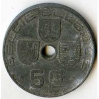 Mince Belgie 5 Cent 1942 (wč.30)  
