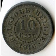Mince Belgie 10 Cent 1916 (wč.41)    