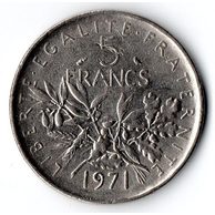 5 Francs r.1971 (wč.1003)