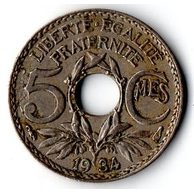 5 Centimes r.1934 (wč.135)