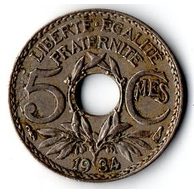 5 Centimes r.1934 (wč.135)