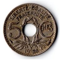 5 Centimes r.1935 (wč.137)
