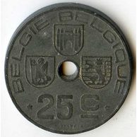 Mince Belgie 25 Cent 1944  (wč.69)       