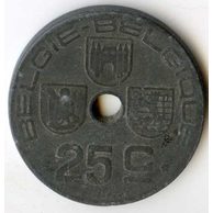 Mince Belgie 25 Cent 1943  (wč.68)       