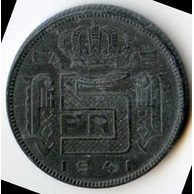 Mince Belgie 5 Francs 1941  (wč.90)           