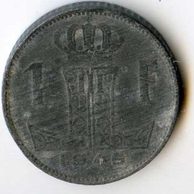 Mince Belgie 1 Franc 1945  (wč.109)                    
